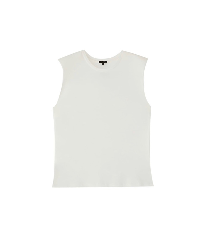 Social Top com detalhes de ombreiras