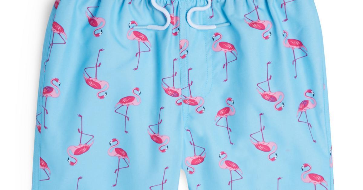 Moda Calções banho estampado flamingos menino azul | Rapaz | Criança