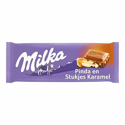 Social Barra de chocolate de maní y caramelo