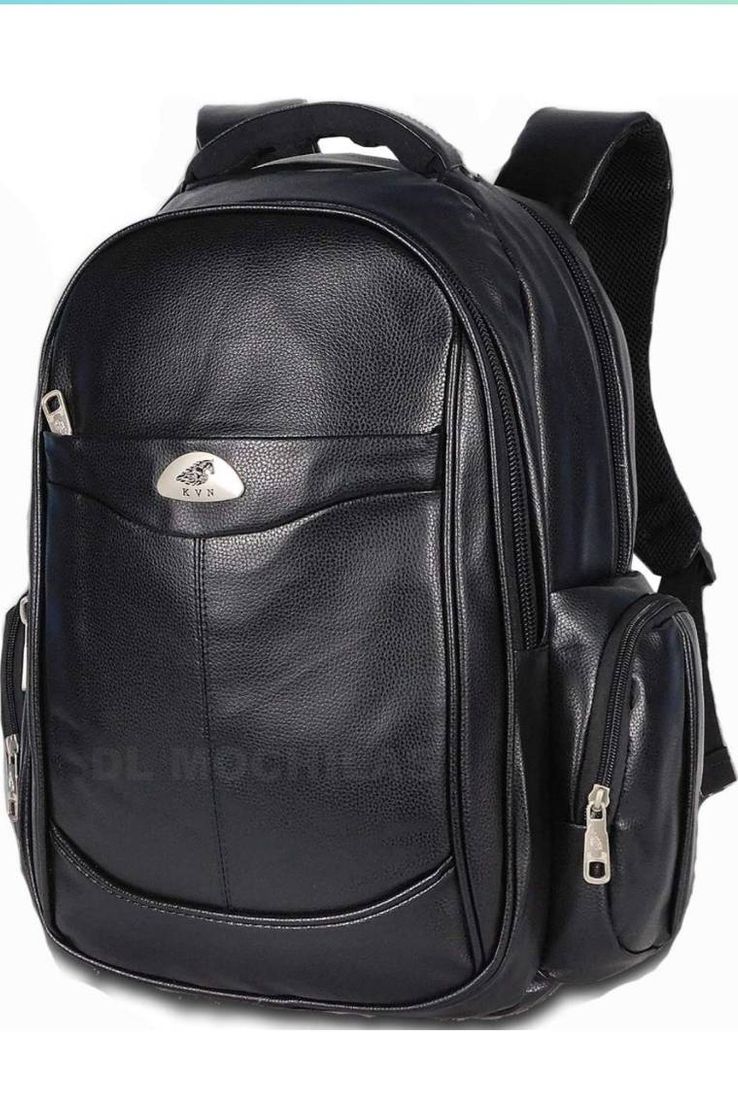 Moda Mochila Masculina Couro Reforçada Bolsa Notebook Impermeável