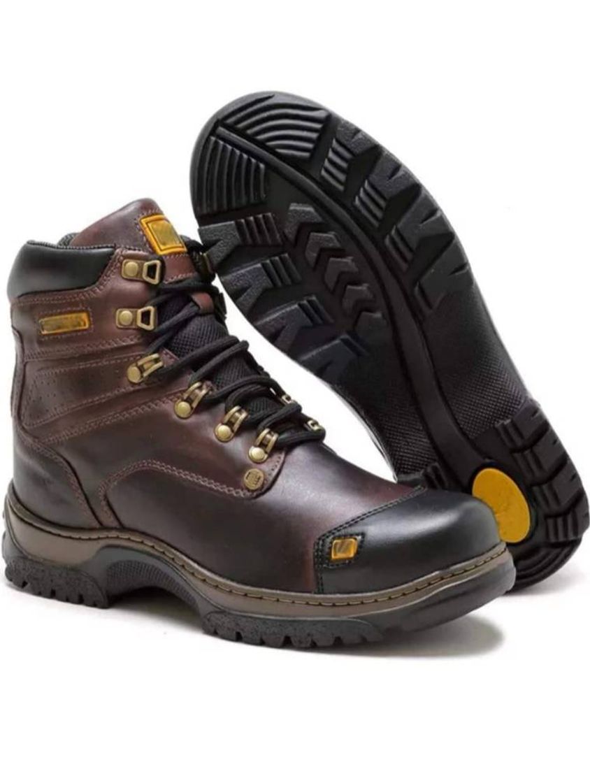Social BOTA COTURNO MASCULINO EM COURO CATERPILLAR
