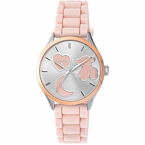 Social Reloj TOUS Sweet Power de acero IP rosado con correa de silicona