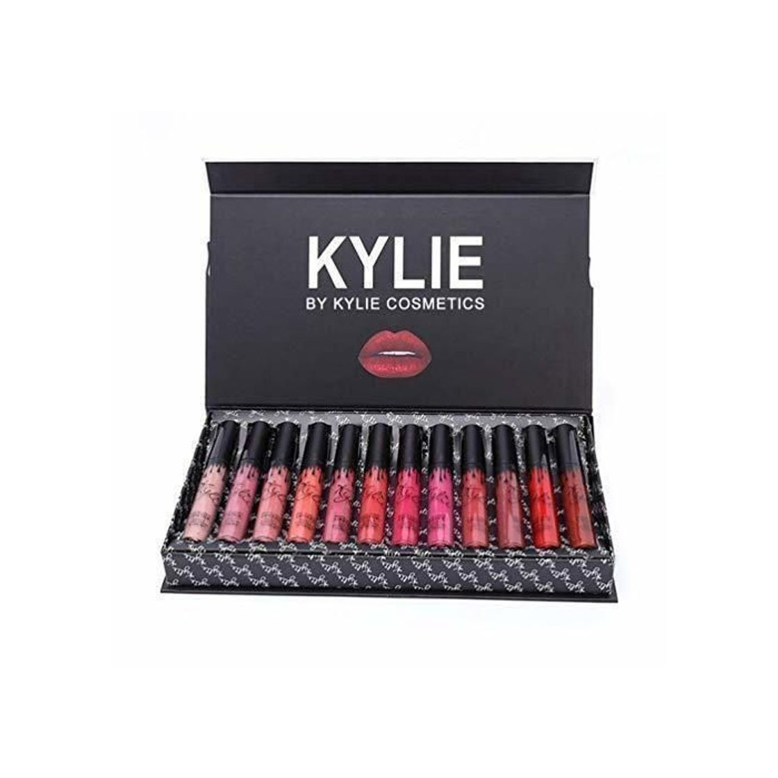 Social Hehilark Kylie 12 Piezas/Colores Kit de lápices labiales Mate portátil Hidratante Lip