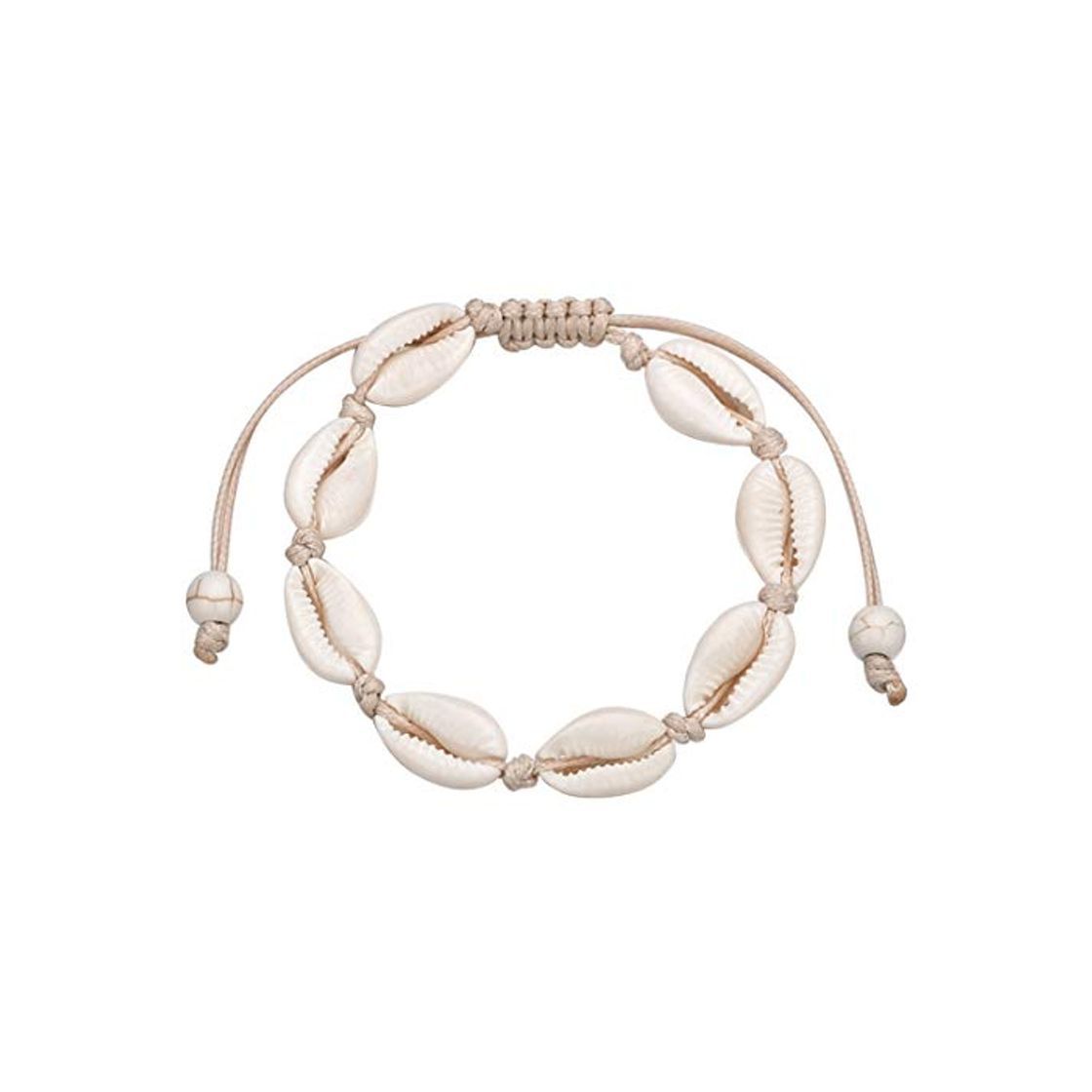 Fashion joyliveCY Hecho a Mano Natural Seashell Tejer a Mano Pulsera Mujer Conchas