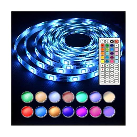 ALED LIGHT Tiras LED 5050 RGB 5m de Longitud 150 LED Multicolor