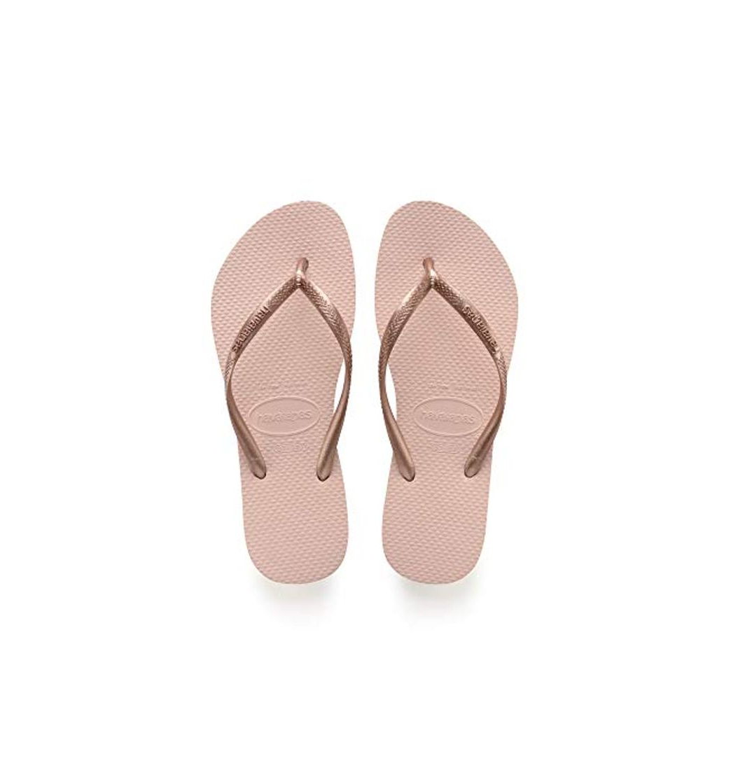 Social Havaianas Slim Chanclas Mujer, Rosa