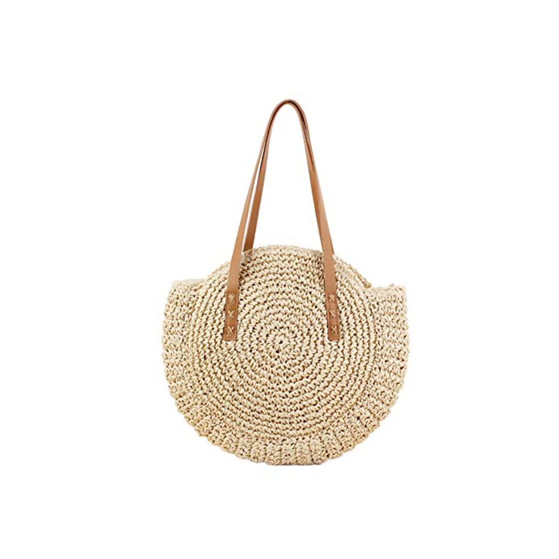 Social Godea Bolso Redondo de la Paja de la Rota Boho para el Bolso Tejido Bolso de la Paja del Embrague Hecho a Mano del Monedero de Las Mujeres