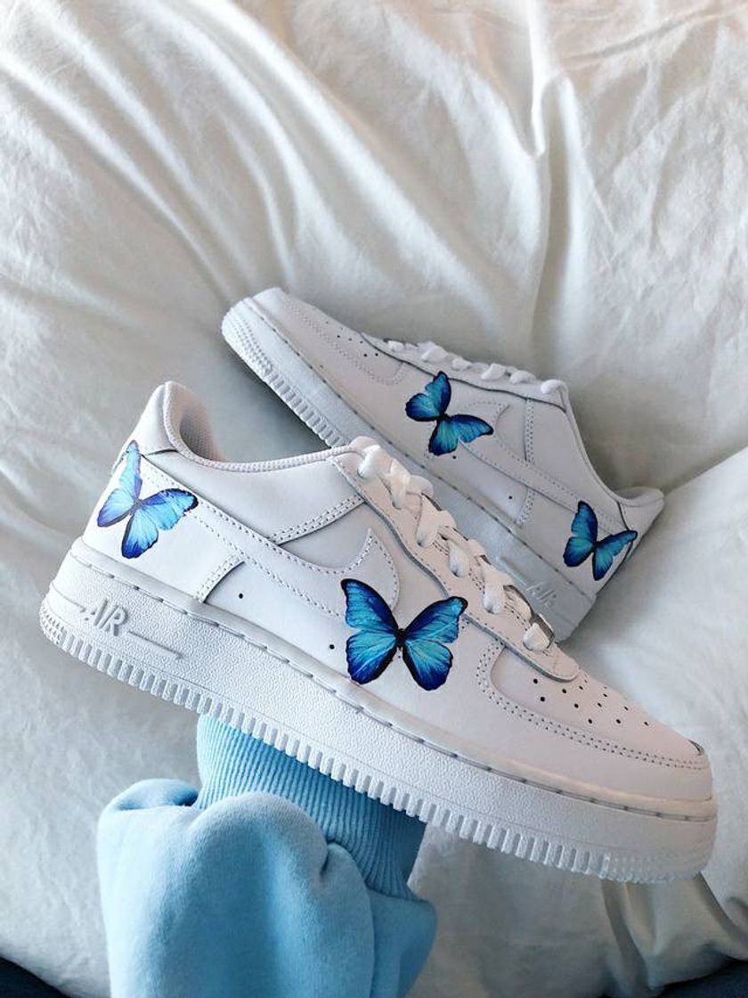 Moda Borbolet Azul - Air Force 1