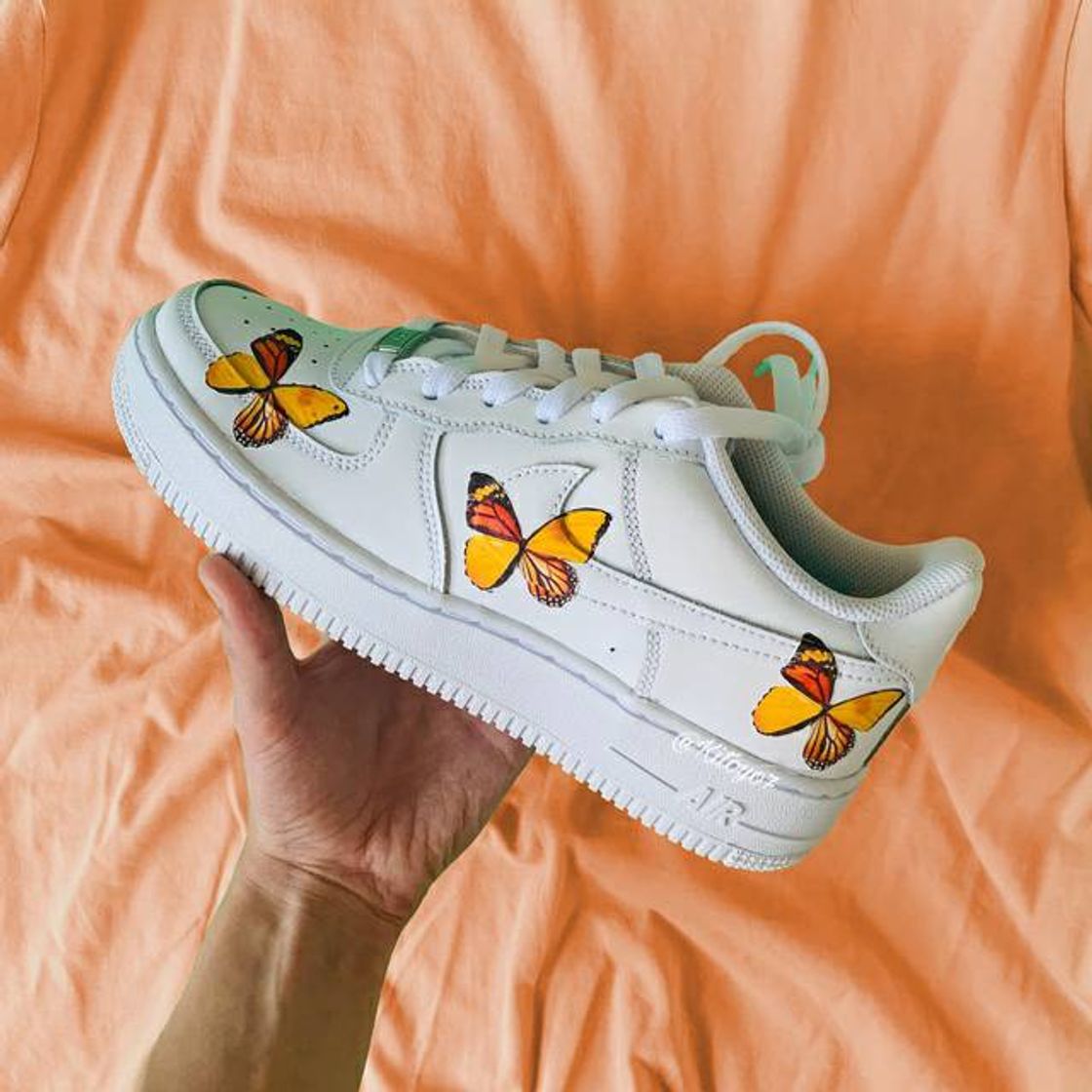 Moda Nike air force 1 - orange butterfly🧡