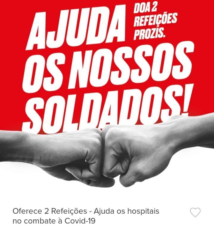 Moda Prozis - Oferece Refeições aos Hospitais