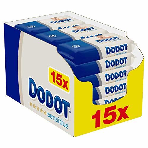 Producto Dodot Sensitive Toallitas para Bebé 15 Paquetes de 54 Unidades