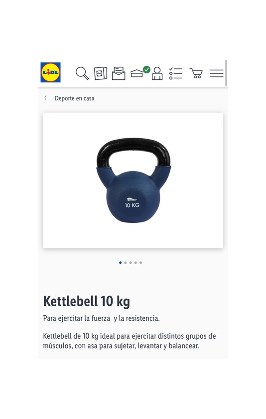 Producto Kettlebell 10 kg