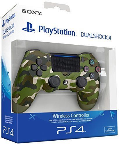 Sony - Dualshock 4 V2 Mando Inalámbrico, Color Verde Camuflaje