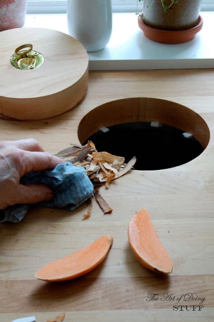 Moda Countertop Waste Hole.And the butcher block counter. |The Art of ...