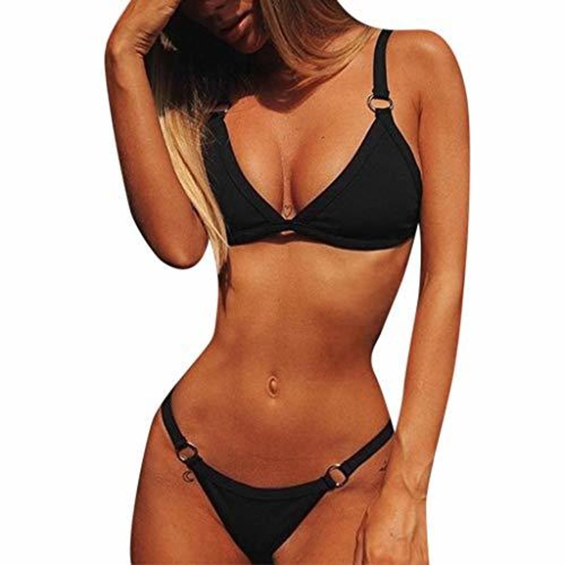 Social JERFER Ropa de Playa Mujer Bandeau Vendaje Conjunto Bikini Hacer Subir Traje