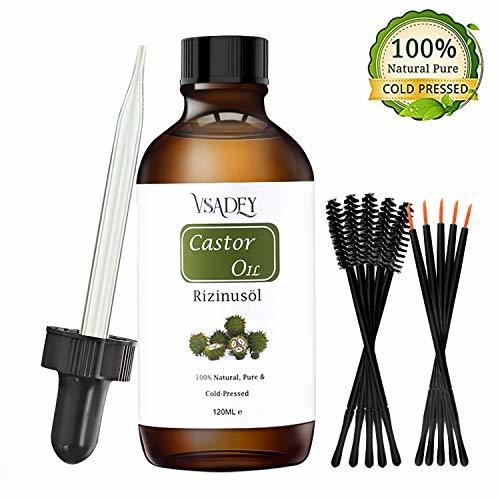 Social VSADEY Aceite de Ricino Orgánico 100% Natural Castor Oil Aceite de Ricino