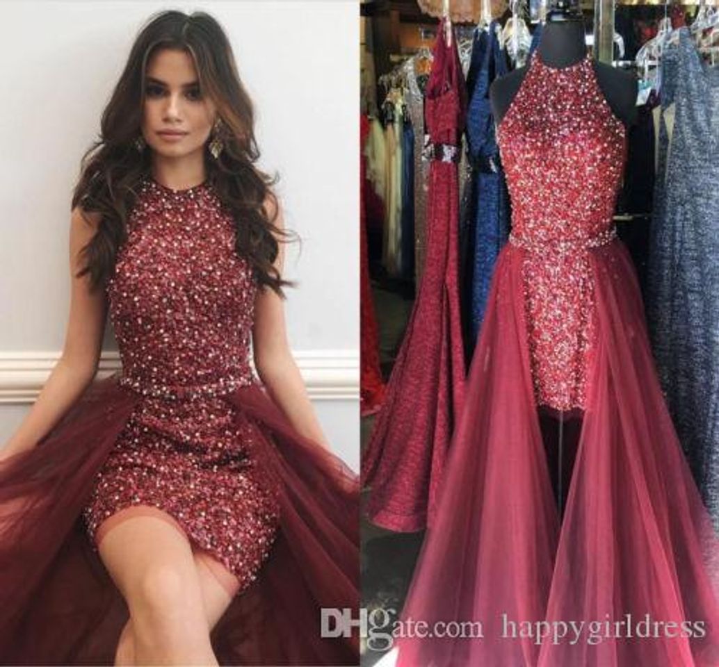 Social Vestido brilhante.