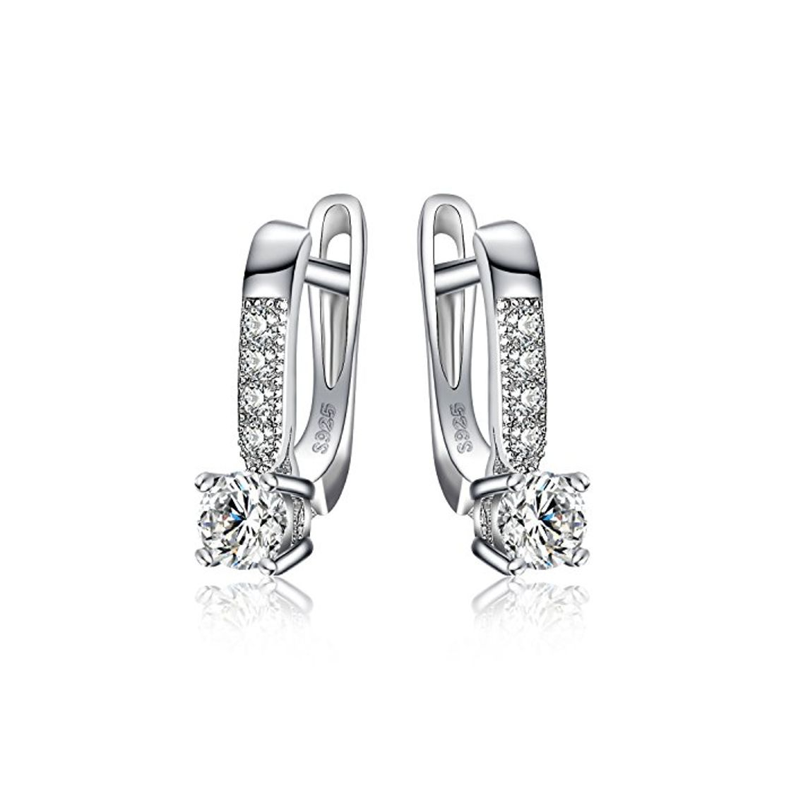 Product JewelryPalace 1ct Cubic Zirconia cuelgan los pendientes Plata de ley 925