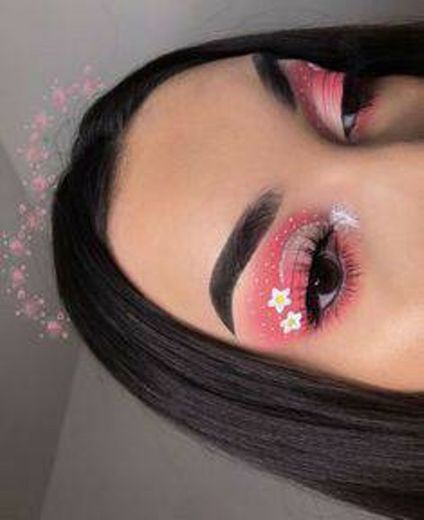 delicate flower makeup