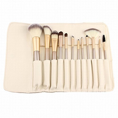 Social LZYMSZ 12 piezas Set de pinceles maquillaje profesional Kit de maquillaje esencial