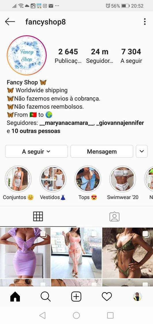 Fashion Fancy shop Instagram 