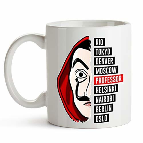 Social custom-cases Taza de cerámica La Casa de Papel Serie TV Netflix Ideal