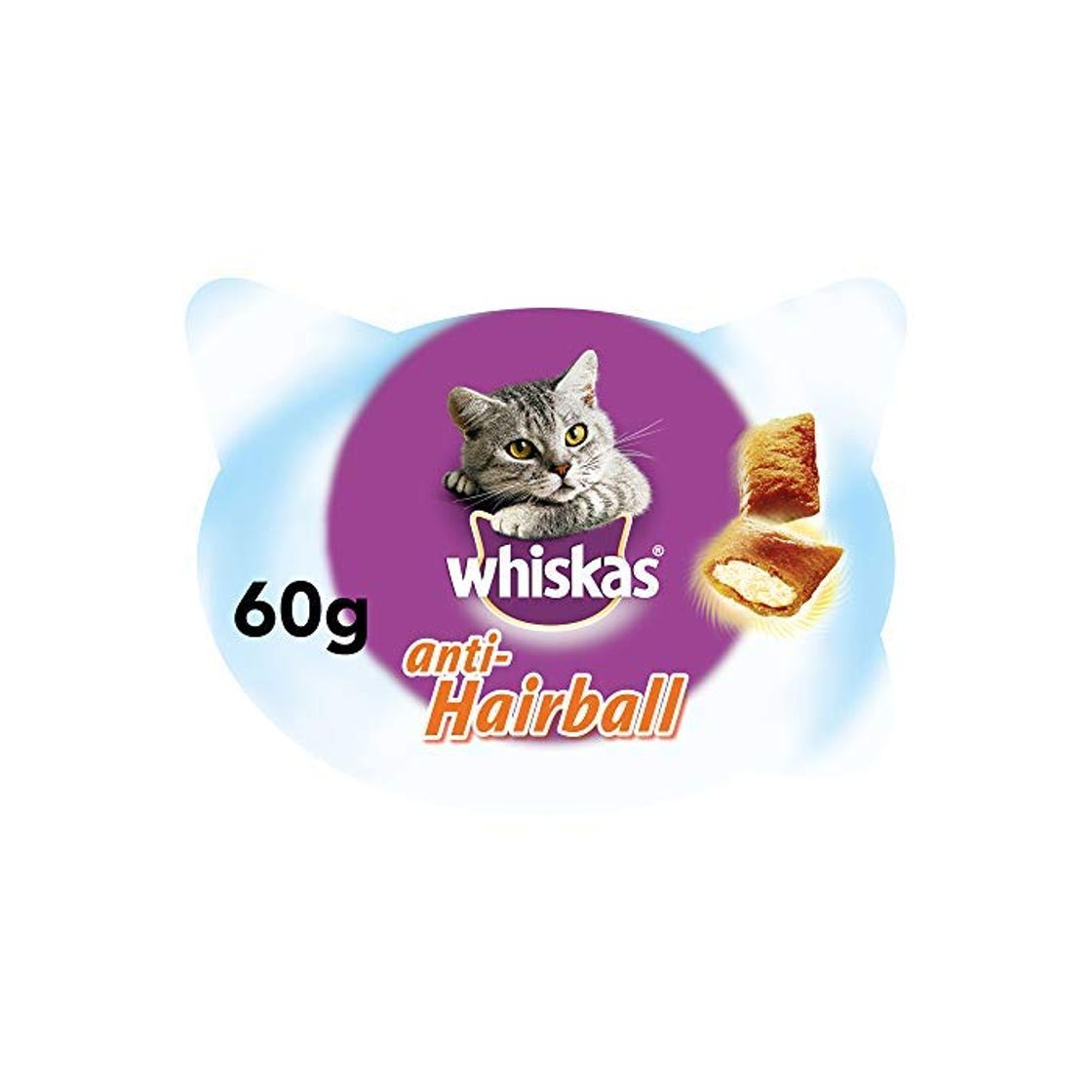 Producto whiskas Anti-Hairball Premios para Gatos contra Las Bolas de Pelos - Paquete