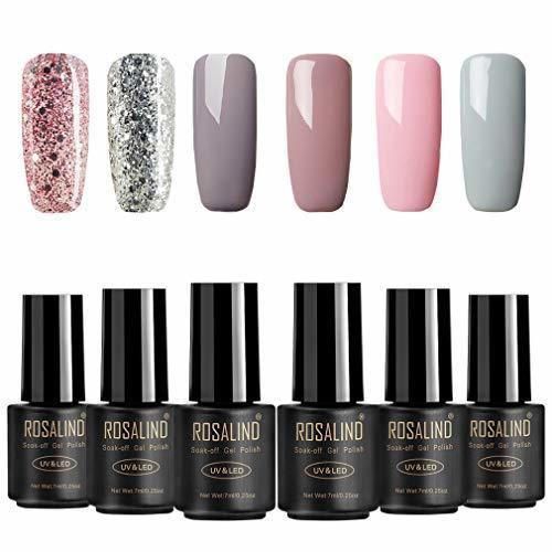 ROSALIND 6 * 7ml Sets de uñas 4* Color sólido