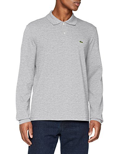 Lacoste L1313 Polo de Manga Larga, Gris