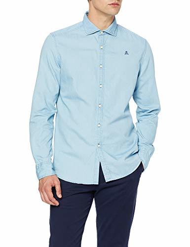 Scalpers Denim K Shirt Camisa Casual, Azul