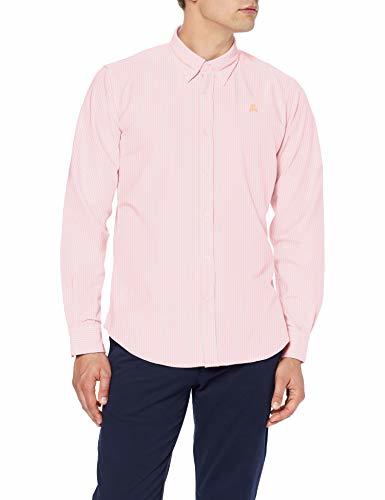 Scalpers New Oxford BD Camisa Casual, Rojo