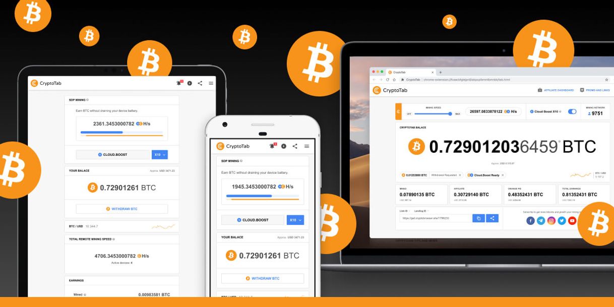 Social Cryptotab browser minería Bitcoin 