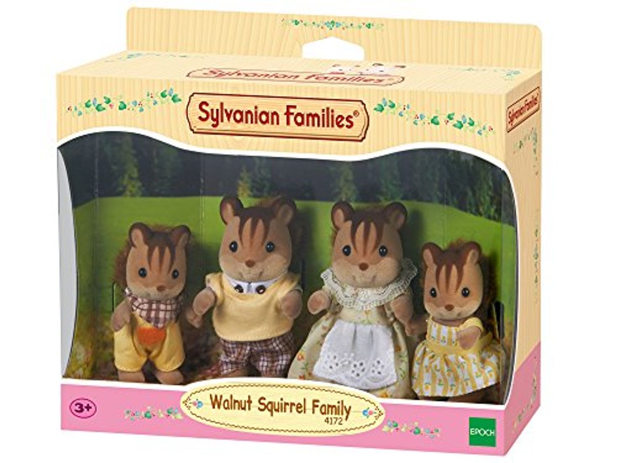 Lugar Sylvanian Families- Walnut Squirrel Family Mini Muñecas y Accesorios, Multicolor