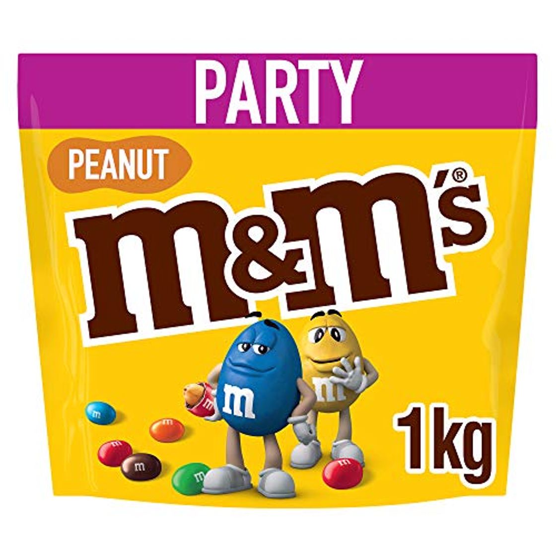 Social M&M's Peanuts Snack en Bolitas de Colores de Cacahuete y Chocolate con