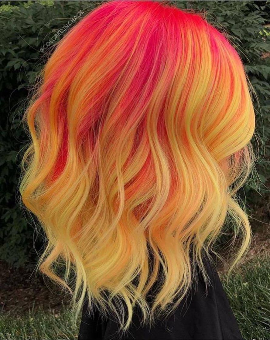 Social Pink Yellow hair