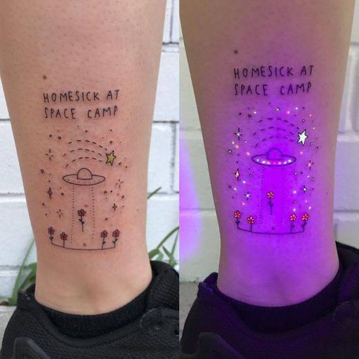 Tattoo neon com frase✨