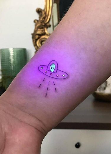 UV neon tattoo