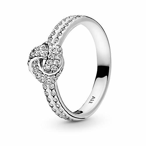 Lugar Pandora Women's Sparkling Love Knot Clear CZ Ring Size 5-190997CZ-50