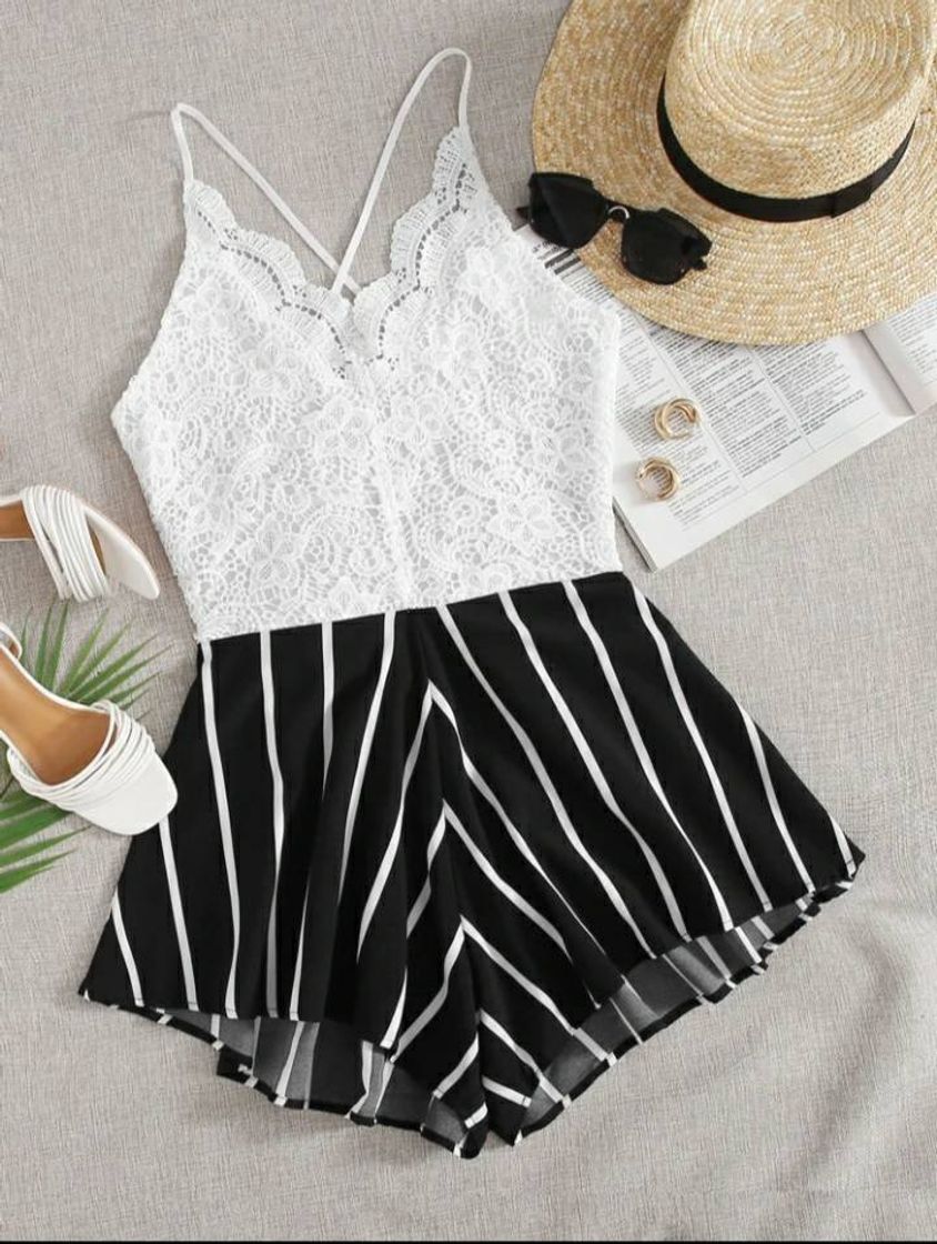 Social Macacão Calção Shein