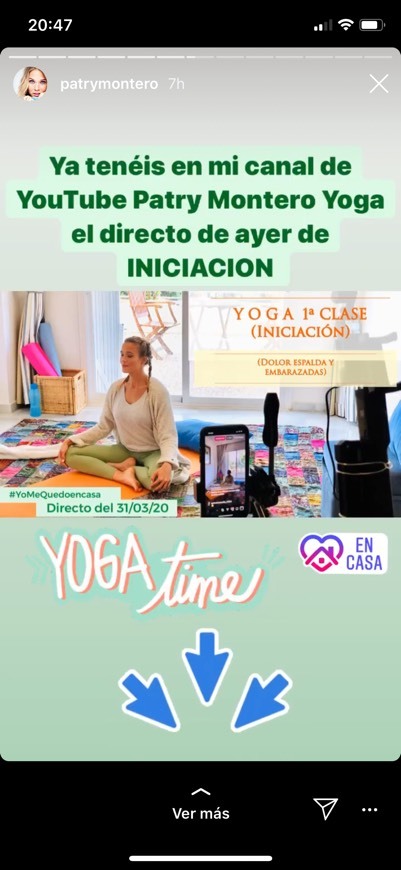 Moda Yoga con @patrymontero