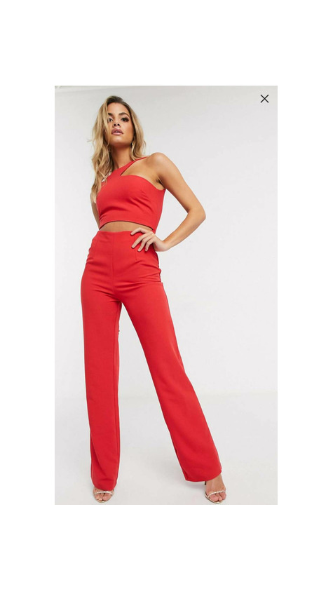 Product Vesper cut out jumpsuit in red