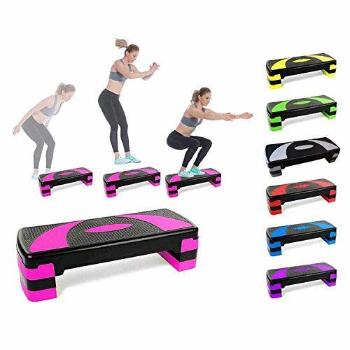 Product LHY Kitchen Pasos aeróbicos de Fitness Steppers de Altura Ajustable Cardio Ejercicio