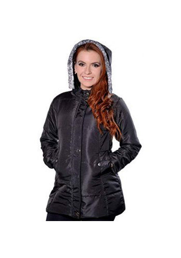 Social Sobretudo Jaqueta Feminina Com Capuz Removível Frio Inverno
