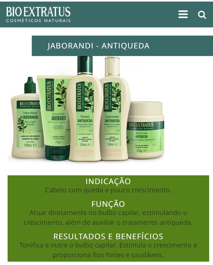 Product Shampoo anti queda BIO EXTRATUS 