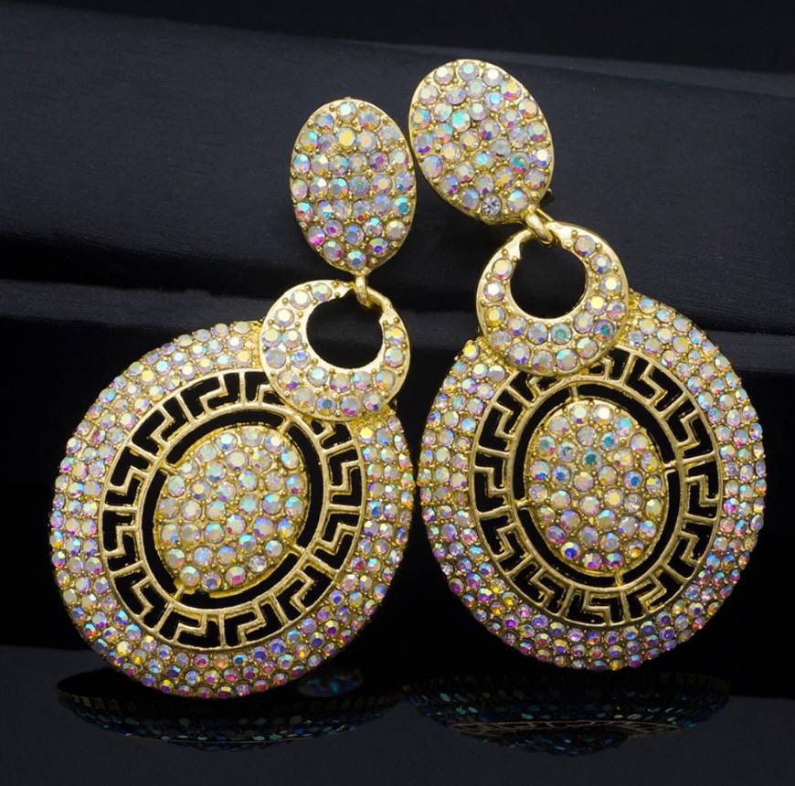 Social Brincos de argola para mulher cobre de alta qualidade gota z