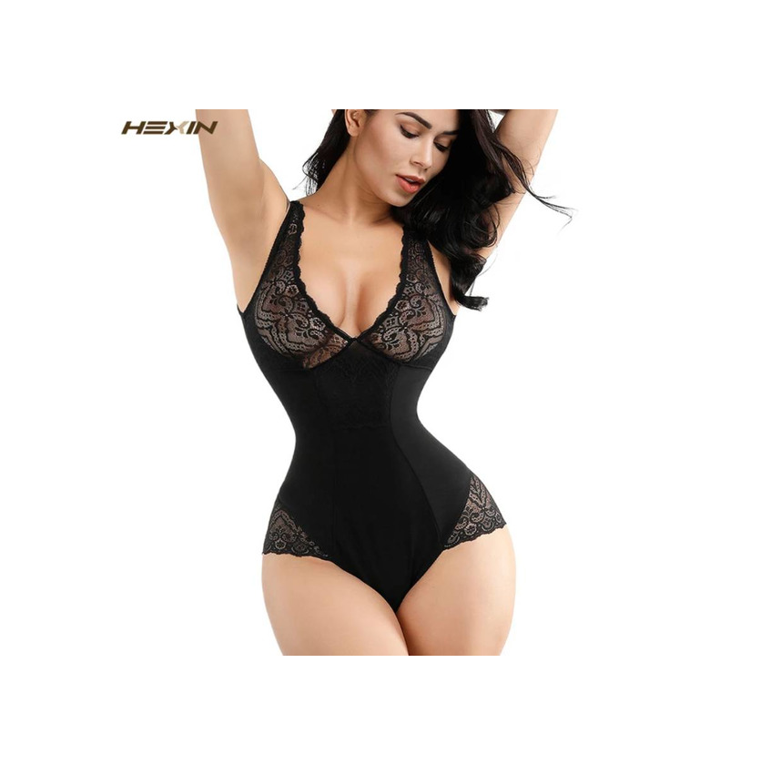 Social Hexin sexy v profundo bodysuit feminino corpo inteiro cinto 