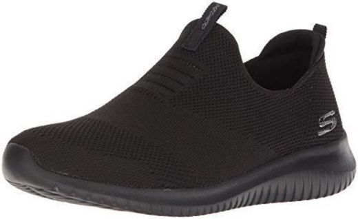 Skechers Women's Ultra Flex - First Take Slip On Trainers, Black