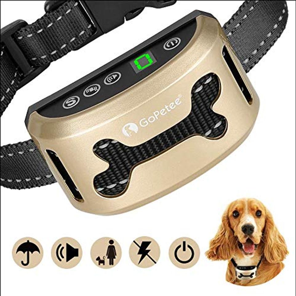 Producto Collar Antiladridos Recargable para Perros Pequeños Medianos y Grandes Collar Adiestramiento Recargable para Perros Sonidos y Vibraciones Audibles Chip Avanzado de 7 Niveles de Sensibilidad Ajustables