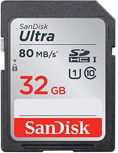 SanDisk SDSDUNC-032G-GZFIN Ultra Tarjeta de memoria SDHC de 32 GB (hasta 80 MB/s