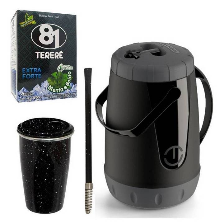 Moda 	Kit Tereré Copo + Bomba + Erva Mate + Garrafa Térmica 		

	